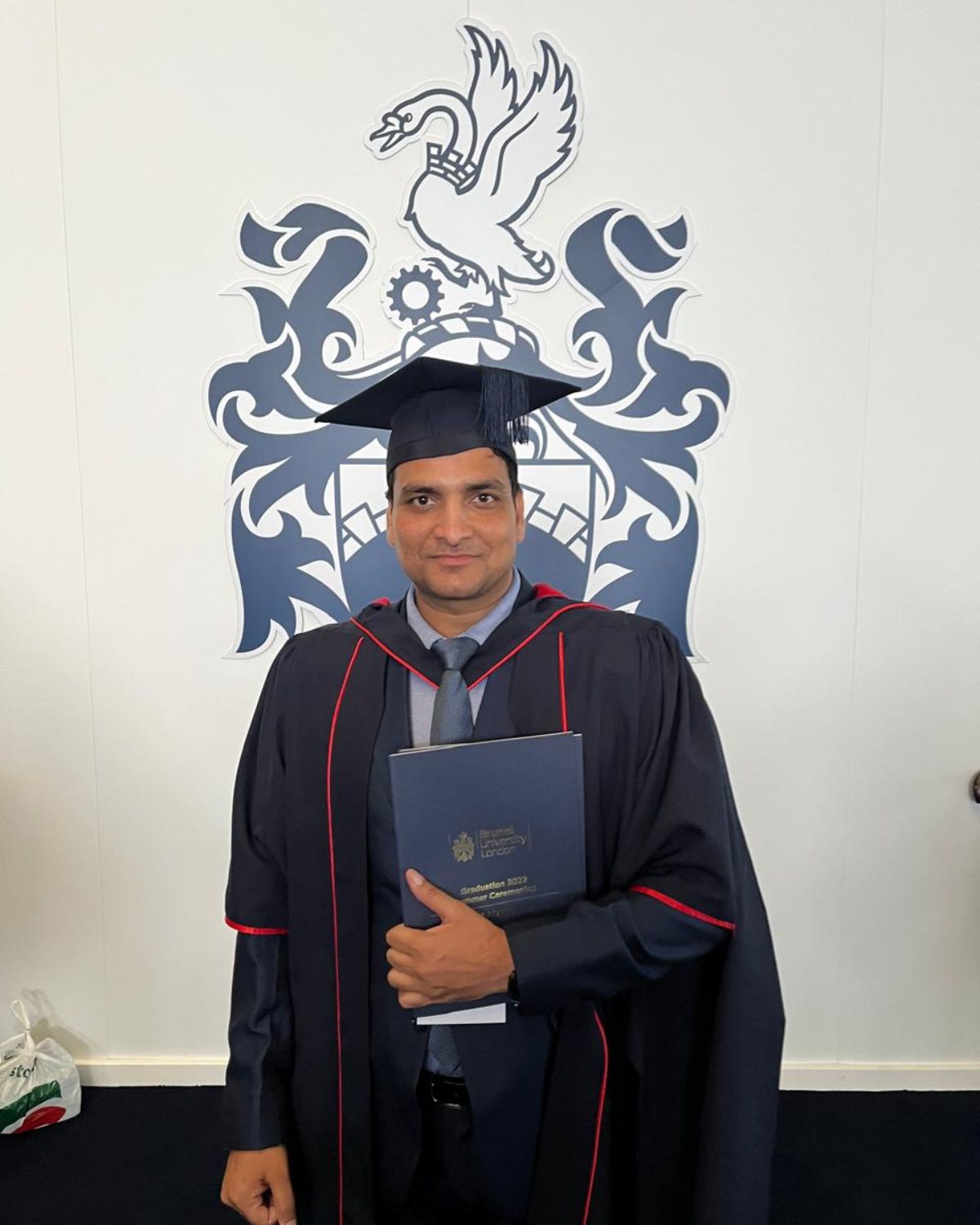 Jawahar Tomar — Founder, JTS Education — at Brunel University London graduation
